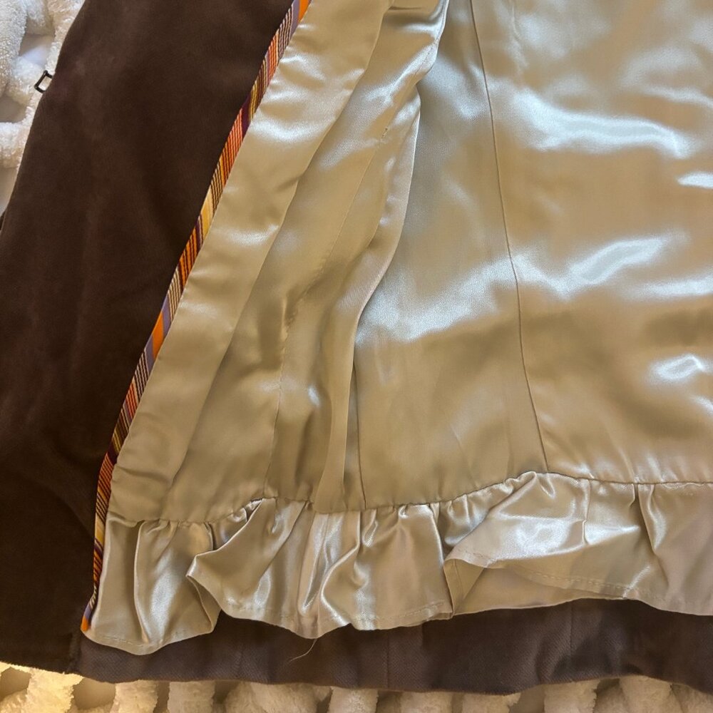 J Crew Womens 2 Velvet Blazer Brown Career Preppy Academia Classic Fitted - Picture 4 of 4